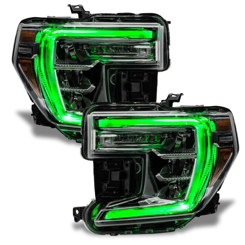 Oracle 19-21 GMC Sierra 1500 RGB+W Headlight DRL Upgrade Kit - ColorSHIFT w/o Cntrl SEE WARRANTY - 1287-334