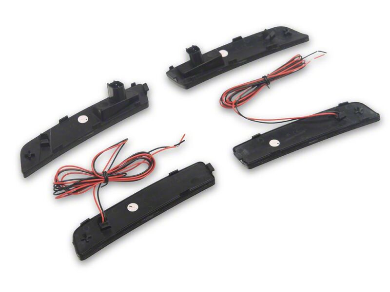 Raxiom 21-26 Ford Mustang Mach-E LED Side Marker Lights- Smoked - ME7118 - close-up view