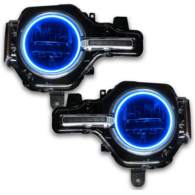 Oracle 2021 Ford Bronco Base Headlight LED Halo Kit - ColorSHIFT - w/ RF Controller SEE WARRANTY - 1470-330