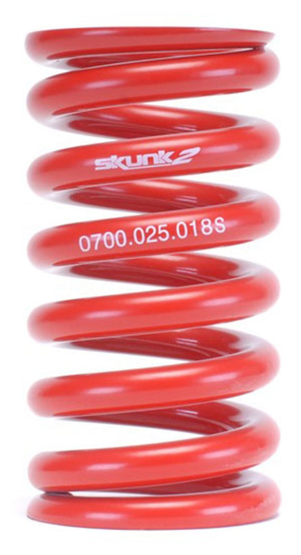 Skunk2 Universal Race Spring (Straight) - 7 in.L - 2.5 in.ID - 18kg/mm (0700.250.018S) - 521-99-1040 for 1988-2011 Honda Civi