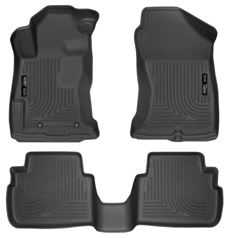 Husky Liners 2017 Subaru Impreza Weatherbeater Black Front &amp; 2nd Seat Floor Liners - 99661