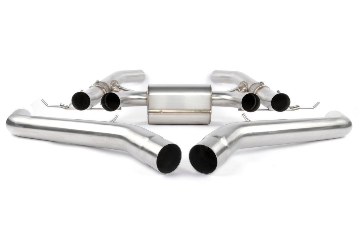 Dinan - Valved Axle-Back Exhaust - 2021-2026 BMW M3/M4 - D660-0093-BLK