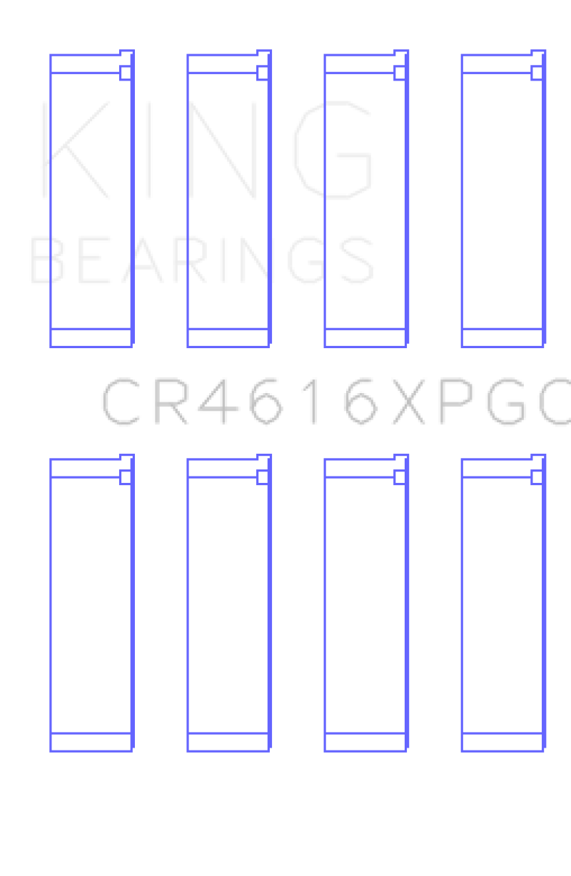 King Subaru FA20 / Toyota 4U-GSE - Size .25 Oversized Tri-Metal Connecting Rod Bearing Set - CR4616XPGC0.25