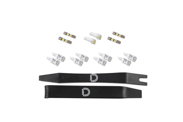 Diode Dynamics 14-18 Toyota Tundra Interior LED Kit Cool White Stage 2 - DD0574 for 2014 Toyota Tundra - front view