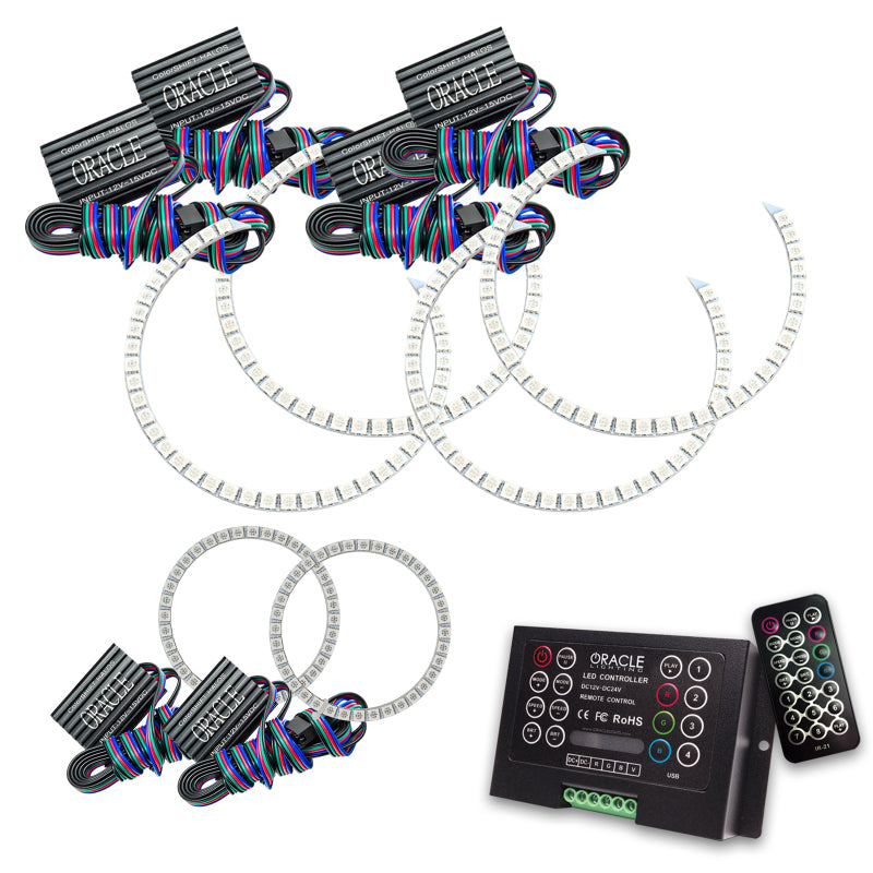 Oracle Jeep Grand Cherokee 11-13 Triple Halo Kit - ColorSHIFT w/ 2.0 Controller SEE WARRANTY - 2627-333