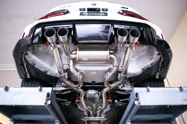 HKSTUDIE EXHAUST for BMW G80/G82 Comp - HKSTUDIE-EX001 by HKS - front view