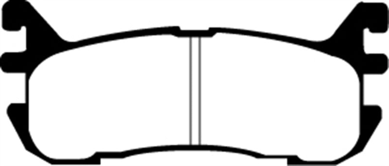 EBC 91-96 Ford Escort 1.8 Ultimax2 Front Brake Pads - UD473 for 1991-2003 Ford Escort - front view