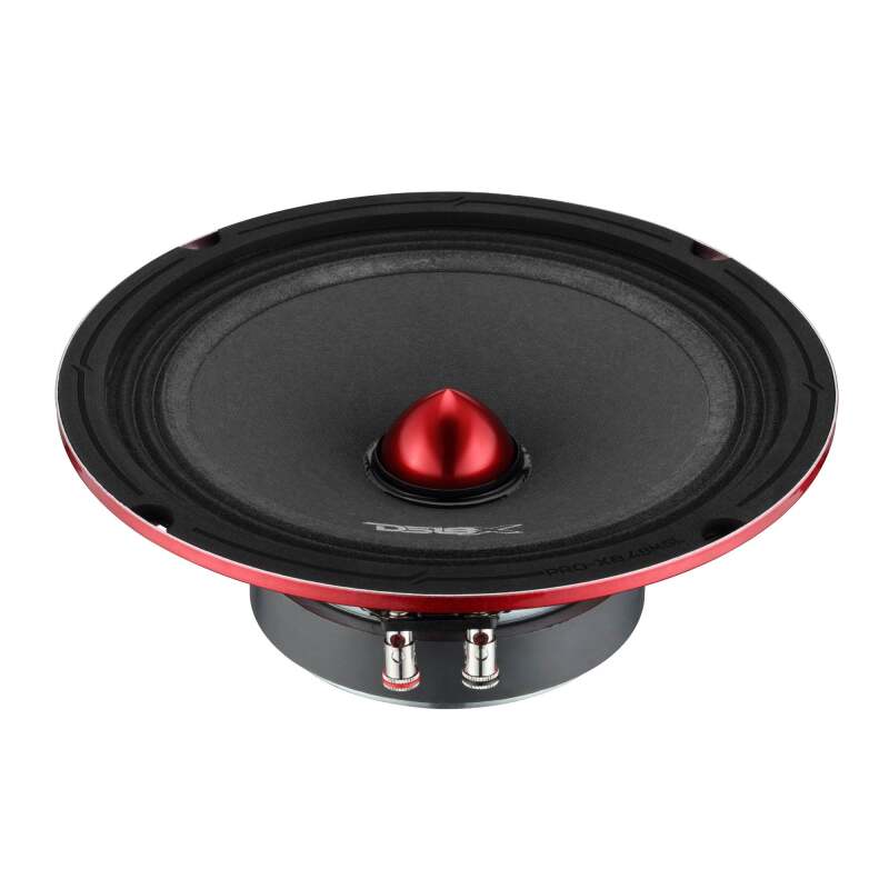 DS18 8in 250 Watts RMS 4ohm Mid-Range Bullet Shallow - PRO-X8.4BMSL - angle view
