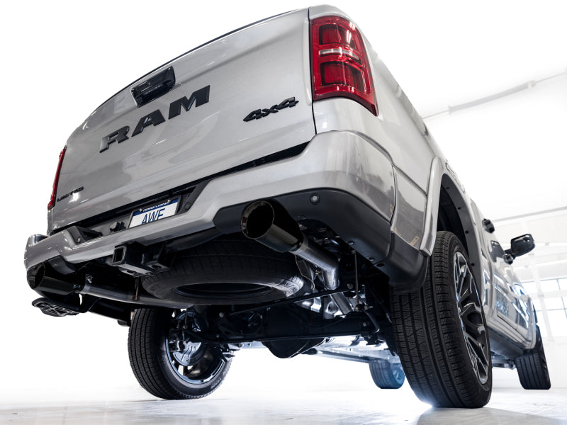 AWE 25+ RAM 1500 3.0TT 0FG Catback Touring Exhaust - Diamond Black Tips - 3015-33530