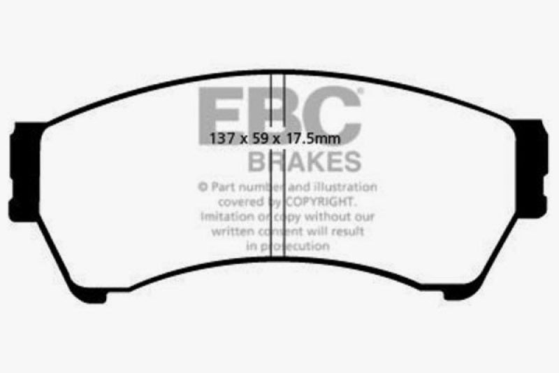 EBC 06-07 Mazda 6 2.3 Yellowstuff Front Brake Pads - DP41765/2R
