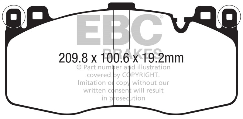 EBC 2015+ BMW X5M 4.4TT (F85) Bluestuff Front Brake Pads - DP52370NDX