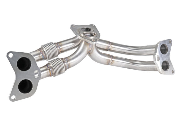 Perrin 22-24 Subaru WRX Equal Length Header - Brushed SS - PSP-EXT-058 for 2022-2025 Subaru WRX - front view