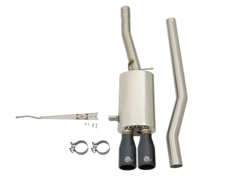 aFe MACHForce XP Exhausts Cat-Back SS-304 14-17 Mini Cooper S Hardtop 2-Door w/ Black Tips - 49-36331-B