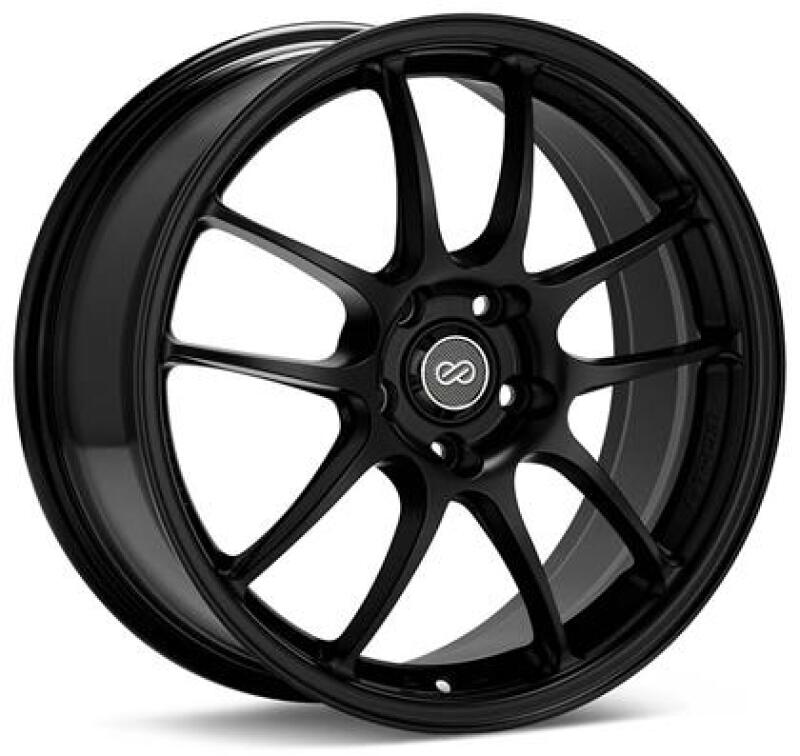 Enkei PF01 16x7 4x100 43mm Offset 75mm Bore Black Wheel (MOQ 40) - 460-670-4943BK