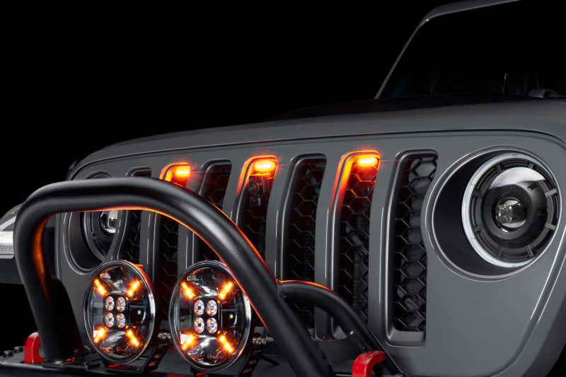 Oracle Universal Pre-Runner Style LED Grill Light Kit (New Style) - Amber w/Tinted Lens SEE WARRANTY - 5889-005-T