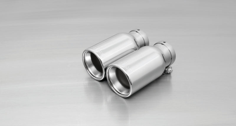 Remus 2011 Abarth Punto Evo Abarth 1.4L 90mm Straight Rolled Edge Chromed Tail Pipe Set - 0026 05
