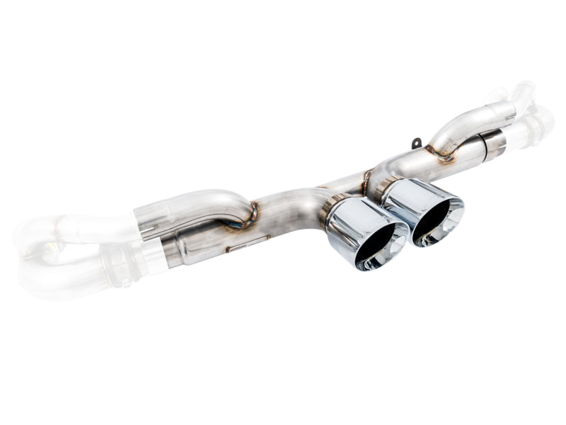 AWE Tuning Porsche 991 GT3 / RS Center Muffler Delete - Chrome Silver Tips - 3010-32036