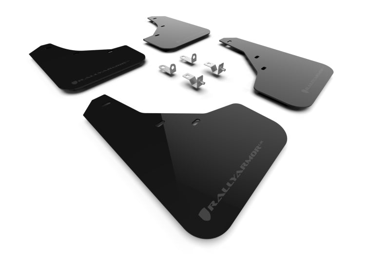 Rally Armor 23-24 Kia Sportage Black UR Mud Flap w/ Dark Grey Logo - MF81-UR-BLK-DGRY