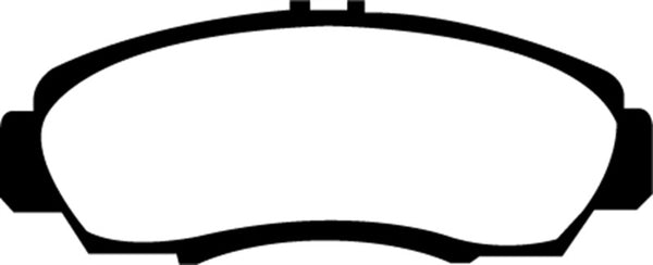 EBC 01-03 Acura CL 3.2 Redstuff Front Brake Pads - DP31610C for 2004-2014 Acura TSX - front view