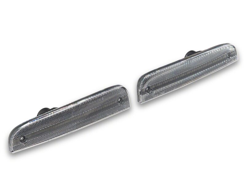 Raxiom 97-01 Jeep Cherokee XJ LED Side Marker Lights- Clear Lens- Amber LED - XJ24498 - front view