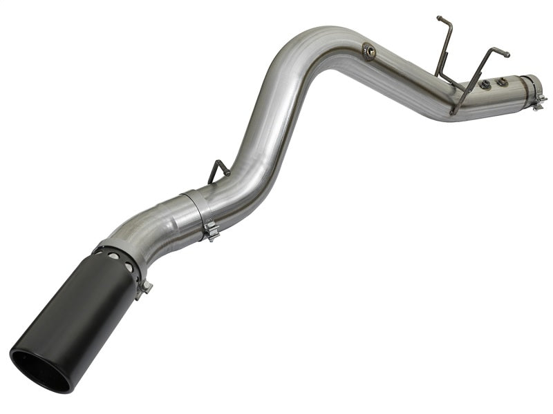 aFe LARGE BORE HD 4in 409-SS DPF-Back Exhaust w/Black Tip 2017 GM Duramax V8-6.6L (td) L5P - 49-44085-B