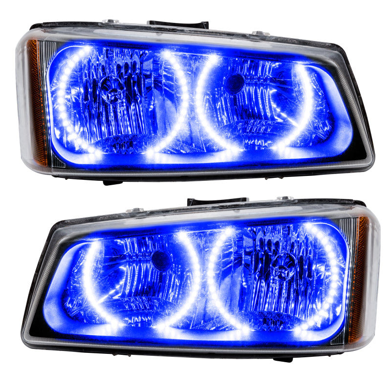 Oracle Lighting 03-06 Chevrolet Silverado Pre-Assembled LED Halo Headlights -Blue SEE WARRANTY - 7197-002