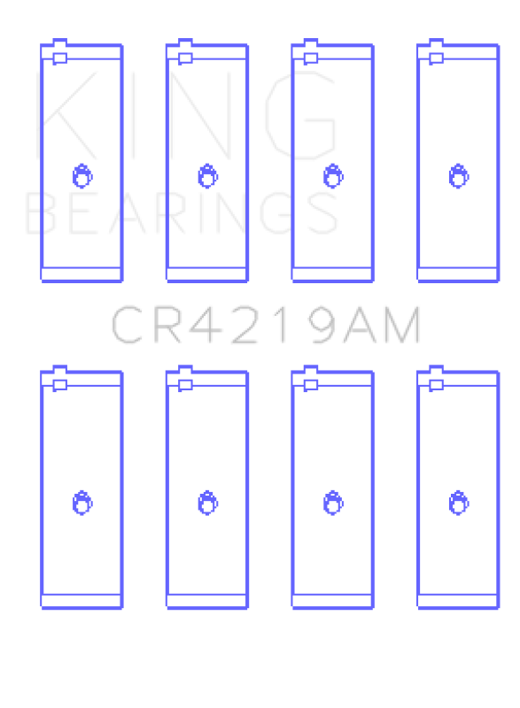King Engine Bearings Toyota 1Rz (Size +0.75mm) Connecting Rod Bearing Set - CR4219AM0.75