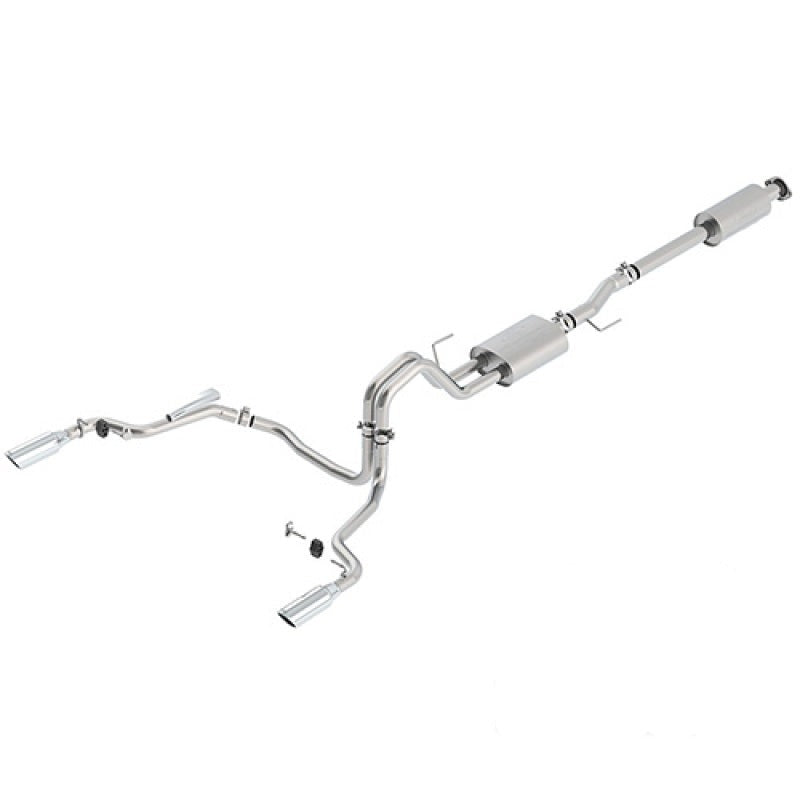 Ford Racing 15-18 F-150 5.0L Cat-Back Touring Exhaust System - Rear Exit Chrome Tips - M-5200-F1550DTCA