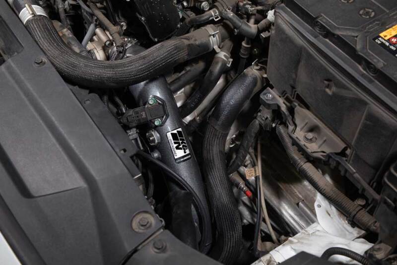 K&amp;N 20-22 Hyundai Veloster N 2.0L L4 Aluminum Charge Pipe Kit - Gunmetal Gray - 77-1019KC