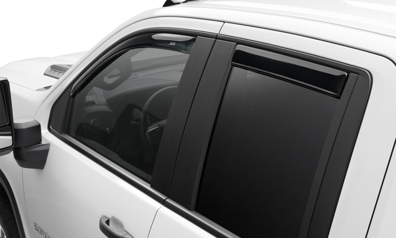 AVS 22+ Toyota Tundra CC/CrewMax In-Channel Ventvisor Front &amp; Rear Window Deflectors 4pc - Smoke - 194888