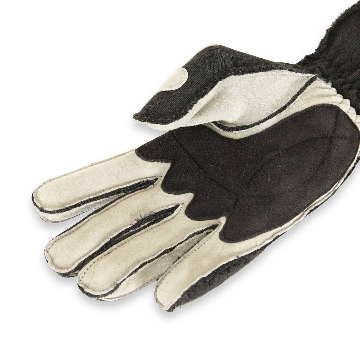RaceQuip SFI-5 Gray/Black Medium Outseam w/ Closure Glove