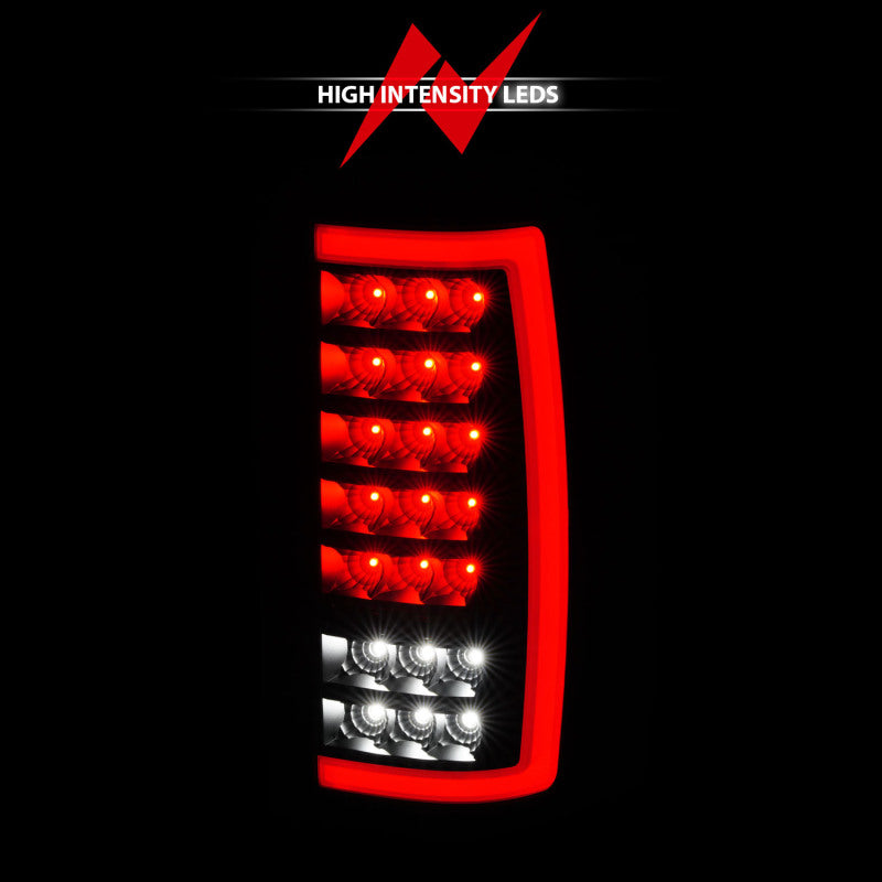 ANZO 00-06 Chevrolet Tahoe / GMC Yukon Full LED Taillights w/ Lightbar Black Housing/Smoke Lens - 311449