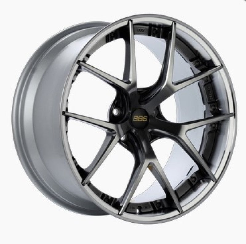 BBS RI-S 20x10 5x120 ET34 Diamond Black Center / Diamond Cut Lip Wheel -82mm PFS/Clip Required - RIS002DBPK