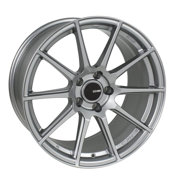 Enkei TS10 18x8 5x112 45mm Offset 72.6mm Bore Grey Wheel - 499-880-4445GR by Enkei
