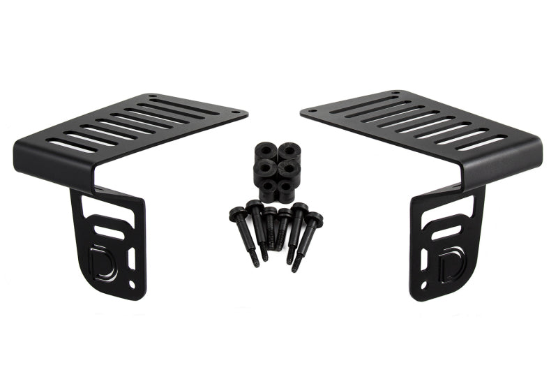 Diode Dynamics 18-21 Jeep JL Wrangler/Gladiator SS3 Cowl LED Bracket Kit - White Pro - DD6554