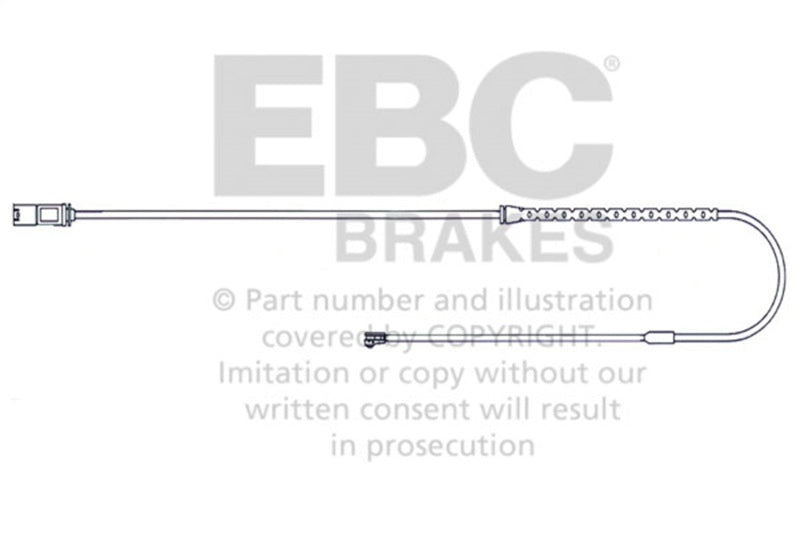 EBC 2010-2014 BMW X5 3.0L Turbo Rear Wear Leads - EFA140 for 2009-2014 BMW X5 - angle view