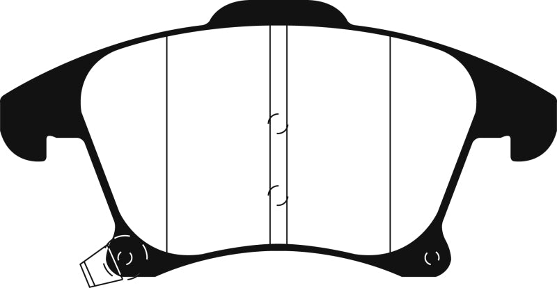EBC 2013+ Lincoln MKZ 2.0L Hybrid Greenstuff Front Brake Pads - DP22269 for 2013-2020 Lincoln MKZ - front view