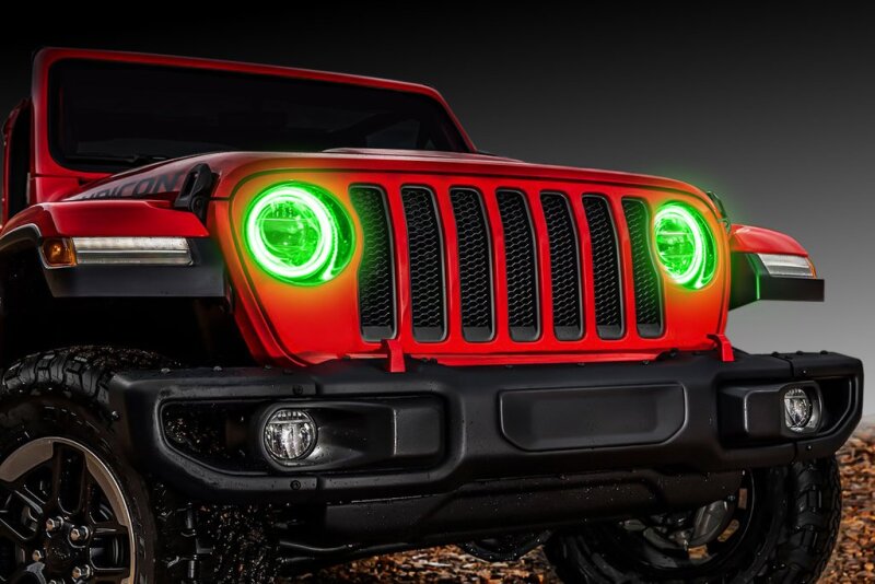 ORACLE Lighting Jeep Wrangler JL/Gladiator JT LED Surface Mount Headlight Halo Kit SEE WARRANTY - 1214-004