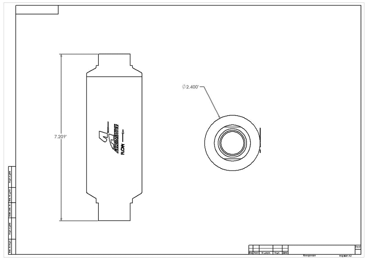 Aeromotive Pro-Series In-Line Filter - AN-12 - 40 Micron SS Element - Nickel Chrome Finish - 12342
