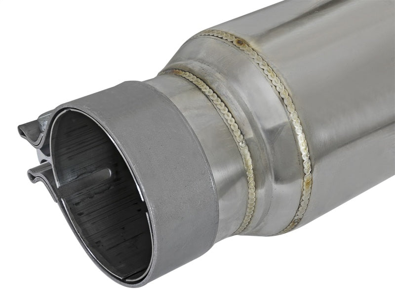 aFe MACH Force-Xp 304 Stainless Steel Resonator 2.5in Inlet/Outlet x 4in Dia x 15in Body x 19in L - 49M10002