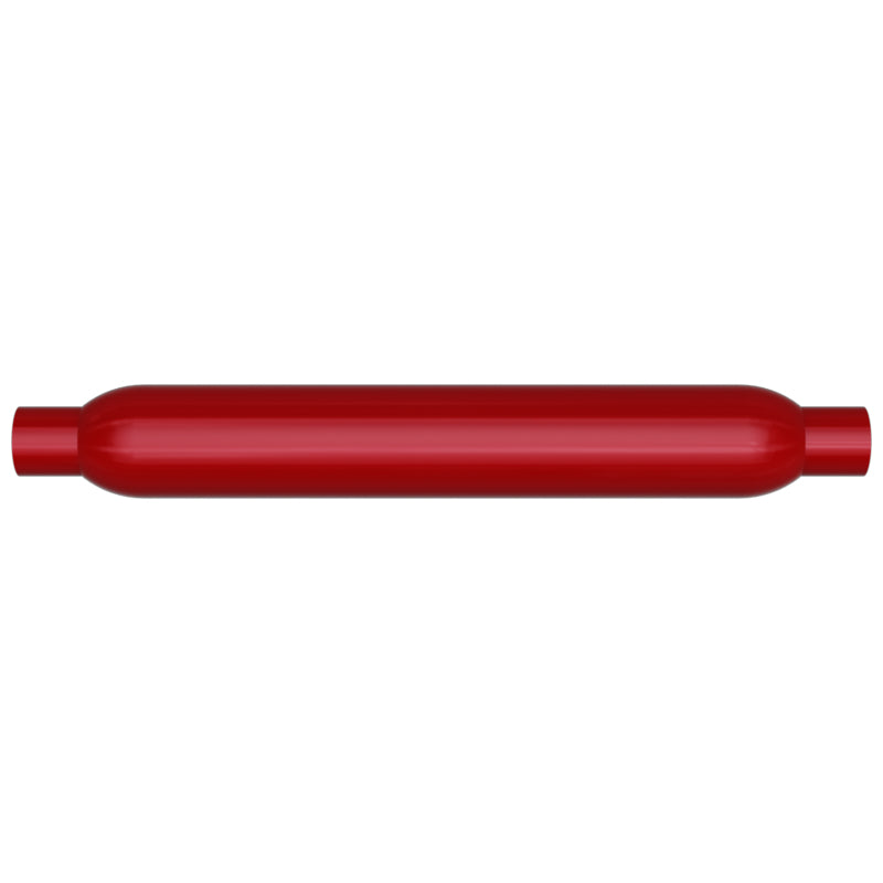 MagnaFlow Muffler Red Pack Series Glasspack 3.5in Rd 22in Body Length 2in/2in Inlet/Outlet - 13134