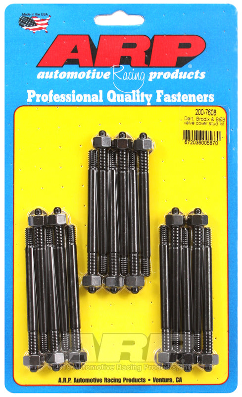 ARP Dart Brodix & B&B valve cover stud kit - 200-7608 by ARP