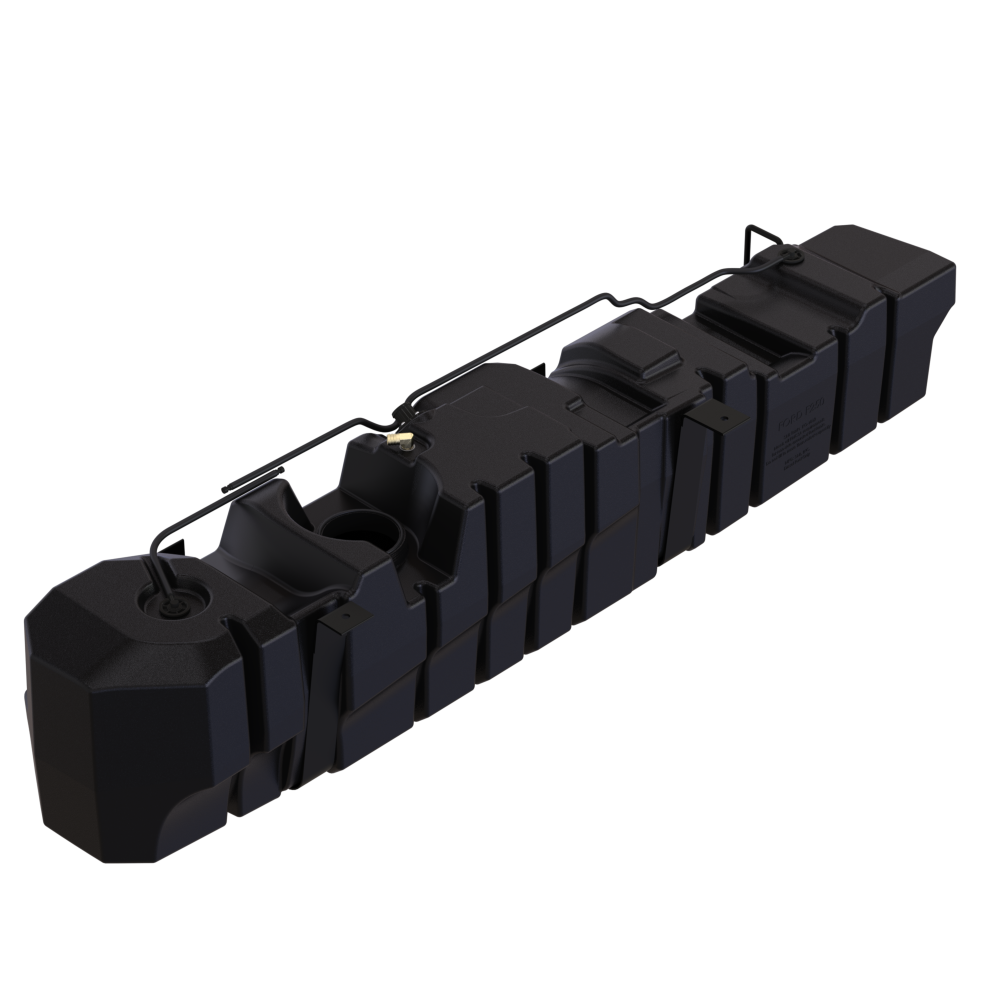 S&B 60 Gallon High-Capacity Fuel Tank for 1999-2010 Ford Powerstroke 7.3L, 6.0L, 6.4L Crew Cab & Ext Cab Long Bed - 10-1012