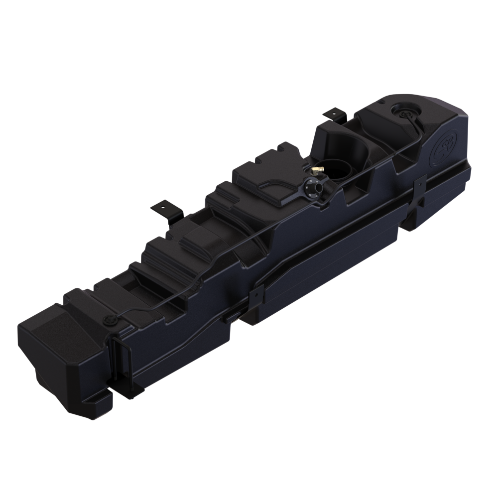 S&B 60 Gallon High-Capacity Fuel Tank for 1999-2010 Ford Powerstroke 7.3L, 6.0L, 6.4L Crew Cab & Ext Cab Long Bed - 10-1012
