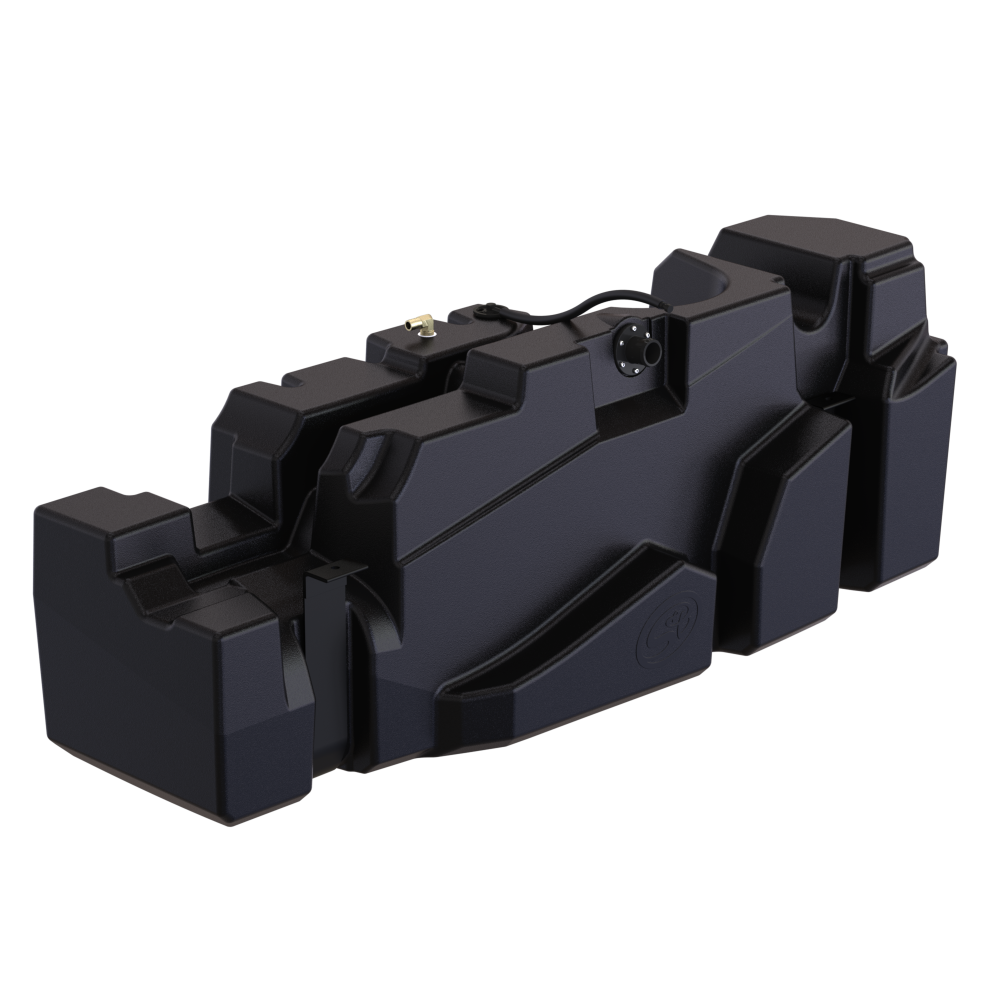 S&B 56 Gallon High-Capacity Fuel Tank for 2011-2026 GMC and Chevy 2500/3500 6.6L Duramax LML/L5P Crew Cab Short Bed - 10-1036
