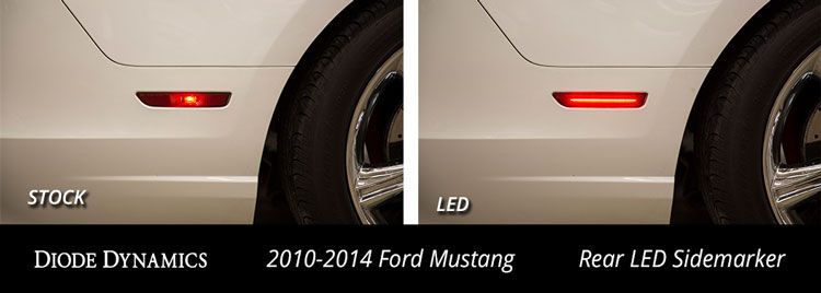 Diode Dynamics Mustang 2010 LED Sidemarkers - Amber/ - Red Set - DD5059