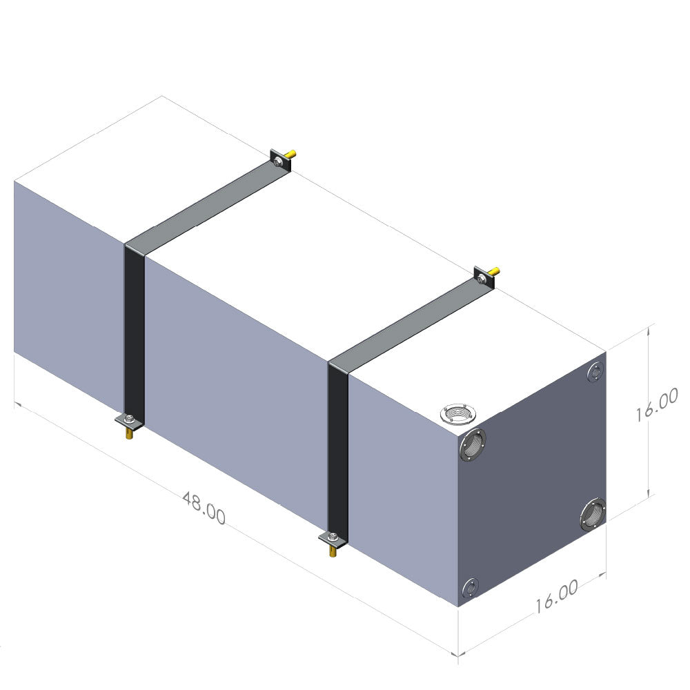 S&amp;B 35 Gallon Wheel Well Water Tank (Both Sides) - 10-3008