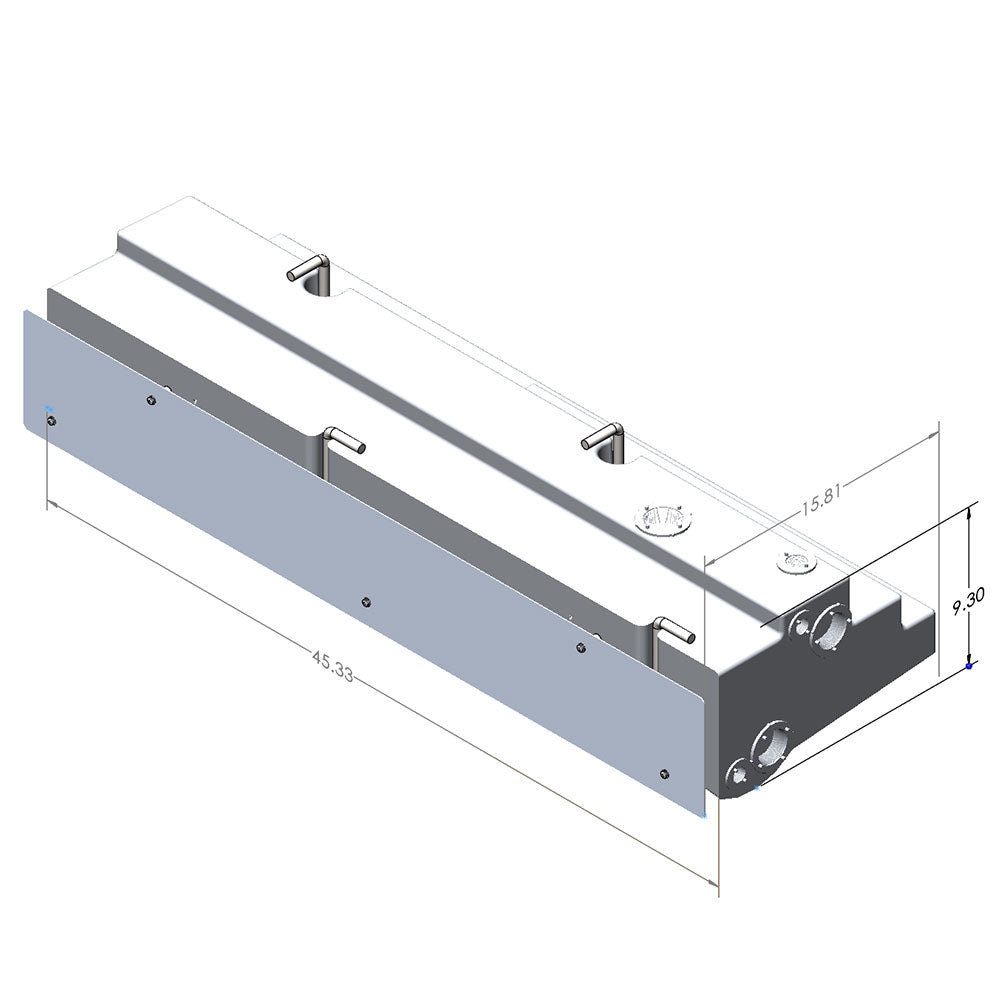 S&amp;B 16 Gallon Passenger Side Undercarriage Fresh Water Tank 07-24 Mercedes Sprinter 144&quot; &amp; 170&quot; - 10-3009