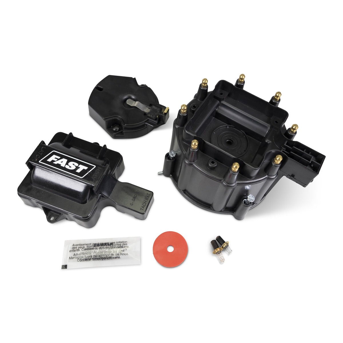 Fast Cap/Coil/Cover Kit, Hei Distributor, Black - 1000-2506