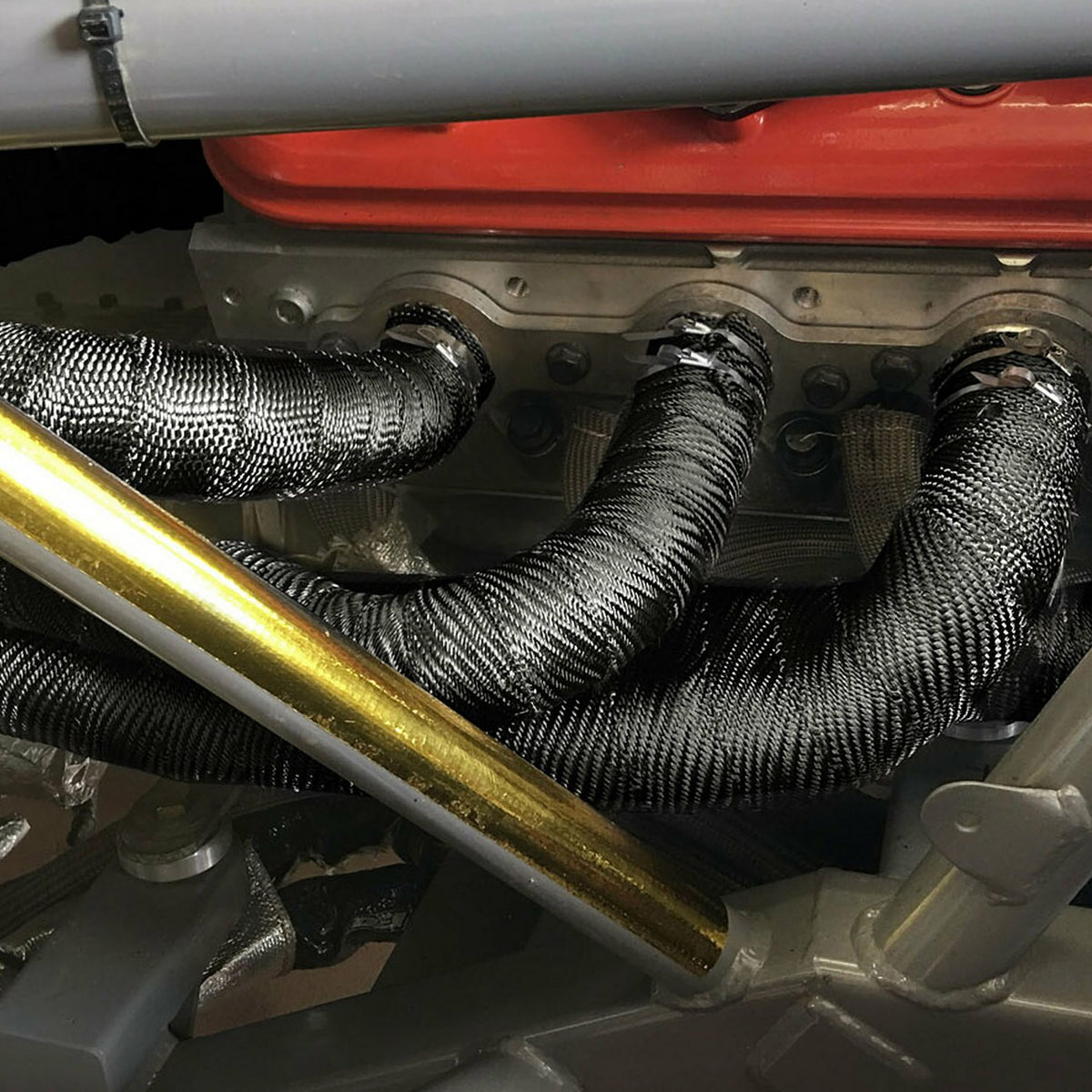 DEI Exhaust Wrap 2in x 50ft - Titanium - Black - 10003 by DEI - front view
